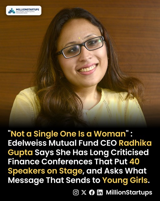 Poster: Radhika Gupta on women in finance